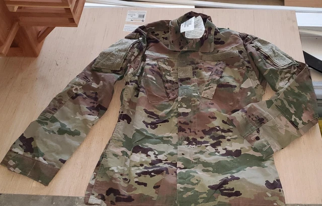 US Army Camo OCP Combat Uniform ACU Multicam TOP Coat Size Small Long NWT
