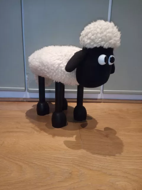 Shaun the sheep from Wallace & Gromit Rare Vintage foot stool rest Rare to find