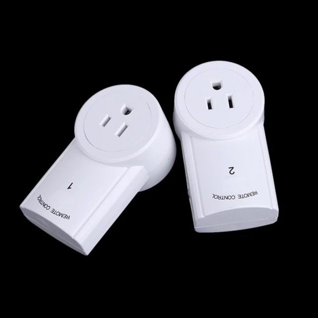 Prise de commutateur de télécommande 2PCS avec 1 télécommande 5