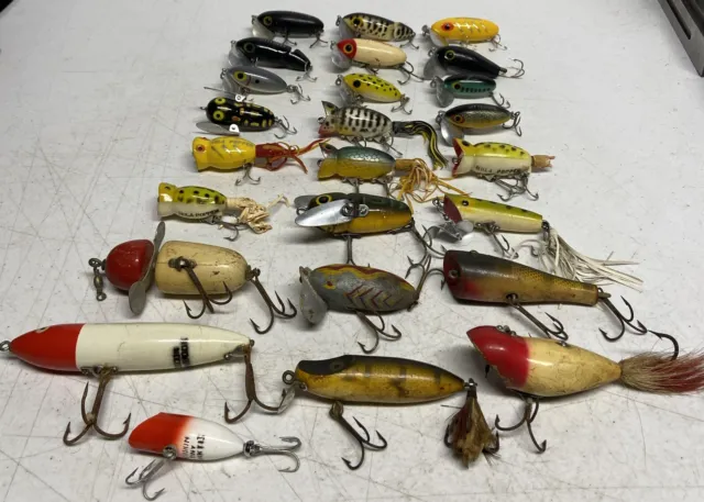 Vintage Wooden Fishing Lures Lot FOR SALE! - PicClick