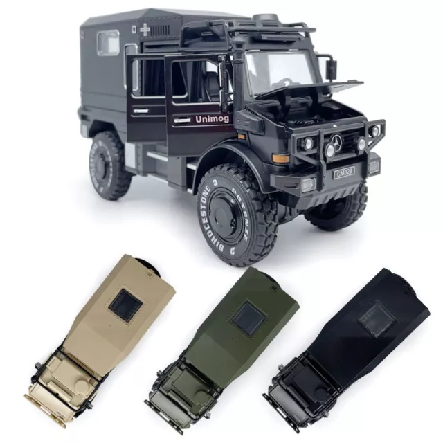 1:28 Unimog Motorhome Camper Model Car Toy Cars Diecast Toys for Kids Boys Gift