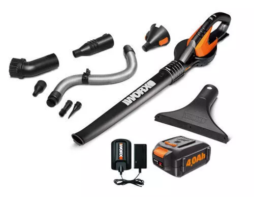 WG545.4 Worx AIR 20V PowerShare Lightweight Cordless with Attachments and Bag