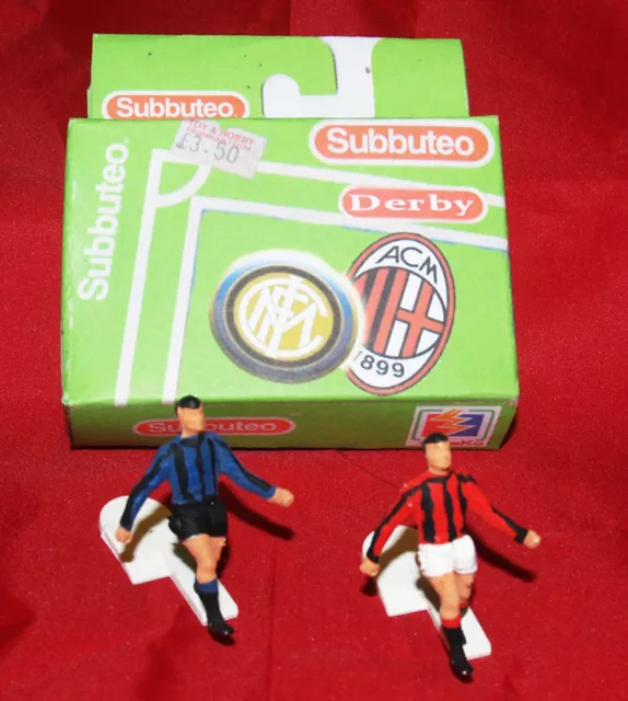 SUBBUTEO : Coppia di CORNER KICKERS (C 131) con maglie di Milan e Internazionale