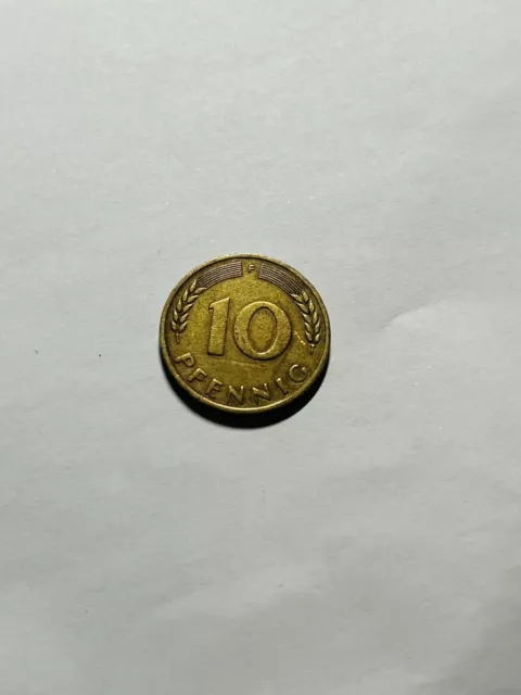 10 pfennig münze  ( F) Bank Deutscher Länder 2