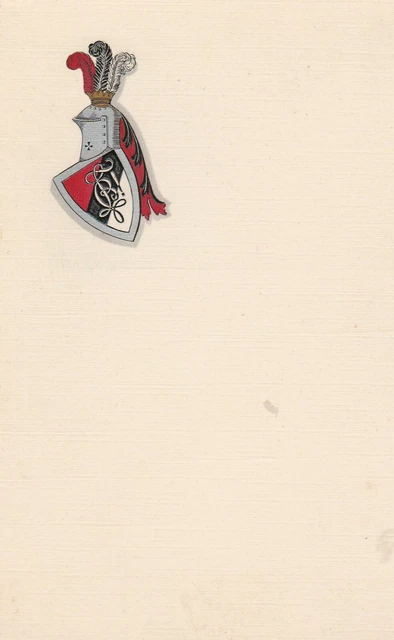 Studentika ca. 1910 Corps Suevo-Borussia Berlin Couleurkarte Guestphalia Marburg