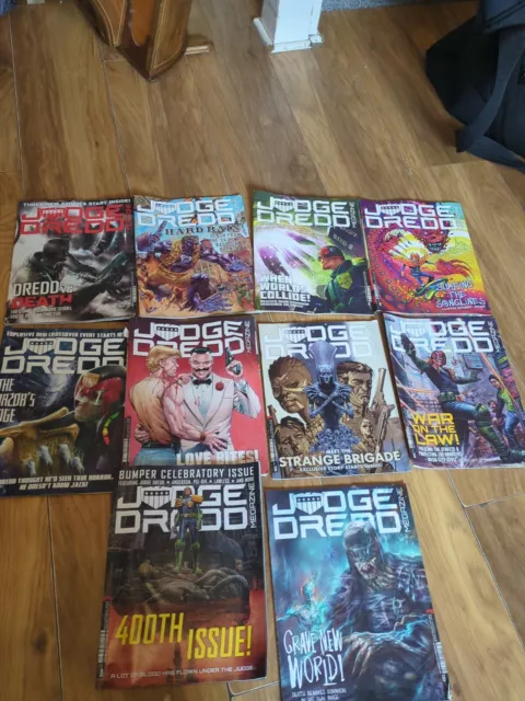 Judge Dredd Megazine Bundle 10 Issues 392-401 (mixed conditions)