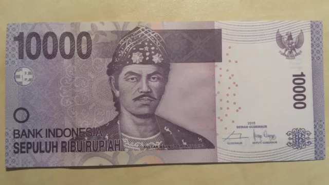 INDONESIA 10000 (10,000) Rupiah 2015 P150g? UNC Banknote