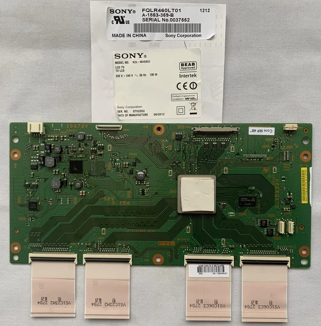 SONY KDL-46HX853 T-CON Board - 111CX00-4010. FREE P&P £6.99 - PicClick UK