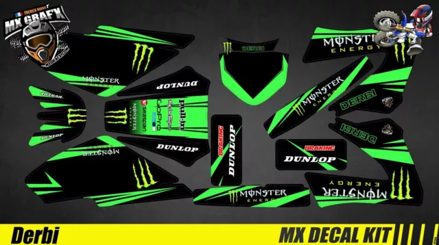 Kit Deco Motorcycle for / MX Decal Kit For Derbi 50 - Monster