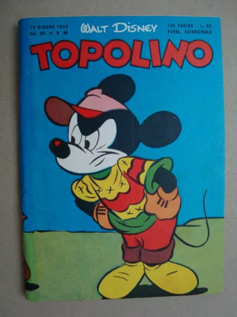 topolino libretto n°68 ed.mondadori 1953