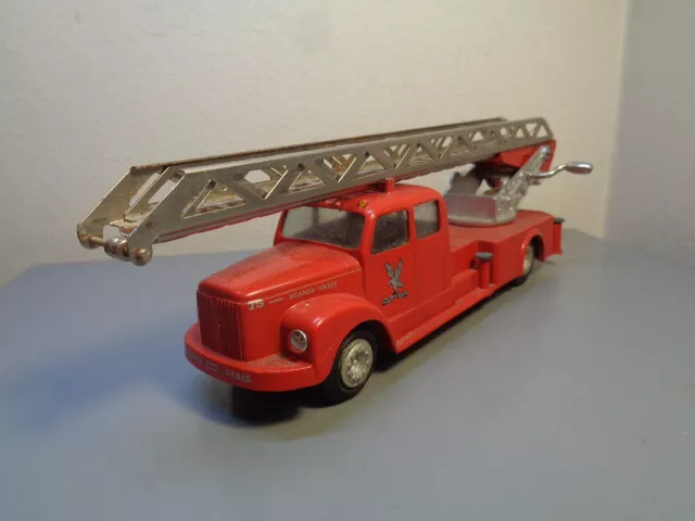 Tekno Denmark 445 Vintage 1960'S Scania Vabis 75 Fire Engine Truck Very Rare Vg