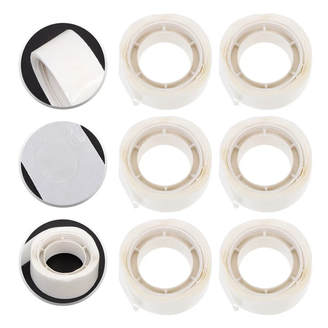 Punti Adesivi Hook & Loop Rotondi – 10/15/20/25/30 Mm, Colori Vari, Nuovo