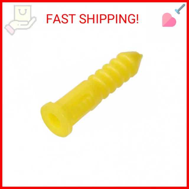 The Hillman Group 370326 Ribbed Plastic Anchor, 4-6-8 X 7/8-Inch, Yellow, 100-Pa