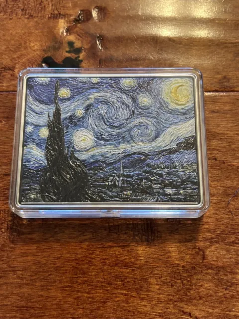 Chad 2023 15oz (Cu+Silver)The Starry Night by Vincent van Gogh Collectible Coin