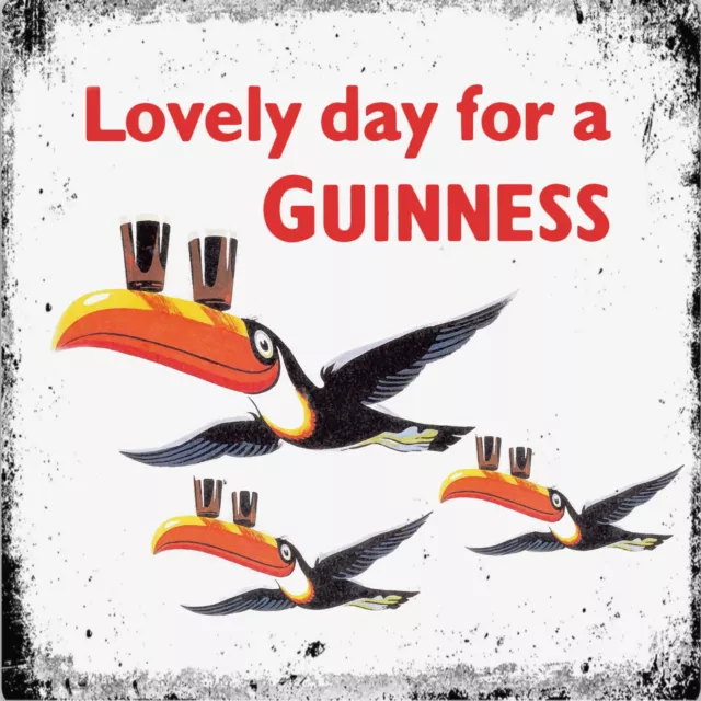 Retro Lovely Day For A Guinness Ireland Pub Shed Bar Man Cave 20cm Metal SIGN