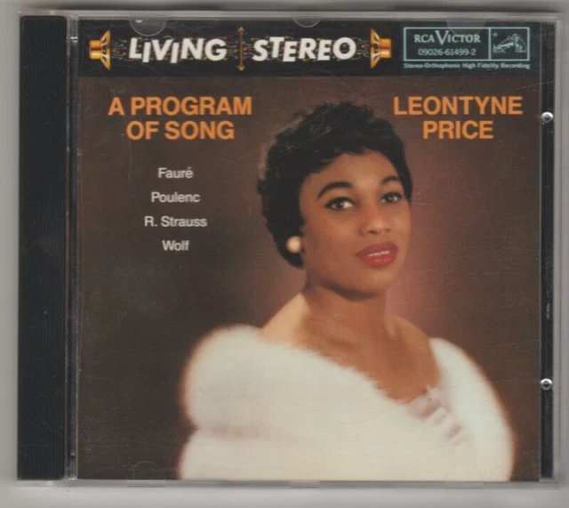Leontyne Price - A Program of Song CD 1993 Classical