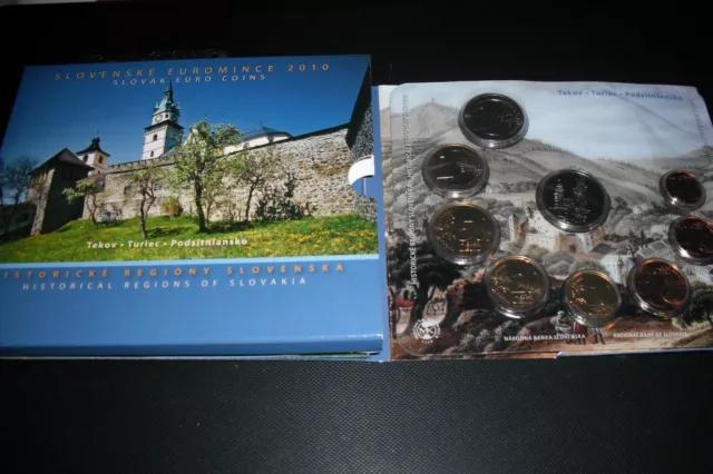 coffret slovaquie bu 2010   8 pieces + medaille