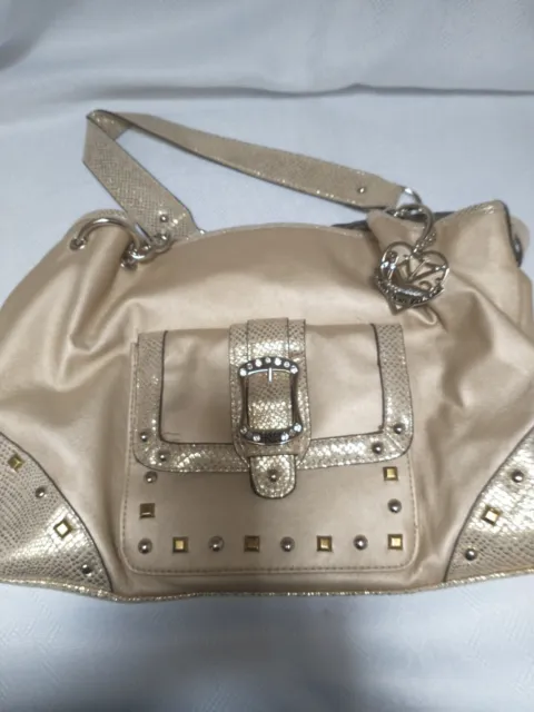 Stunning Kathy Von Zeeland Gold Studded Purse/Bag