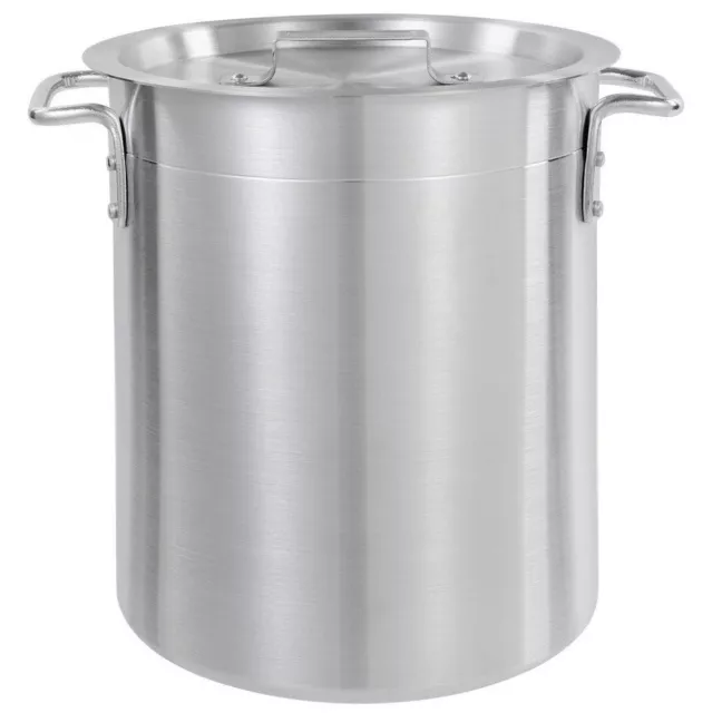 16 Qt Heavy Duty 4mm Aluminum Stock Pot w/Lid Commercial Restaurant NSF Soup