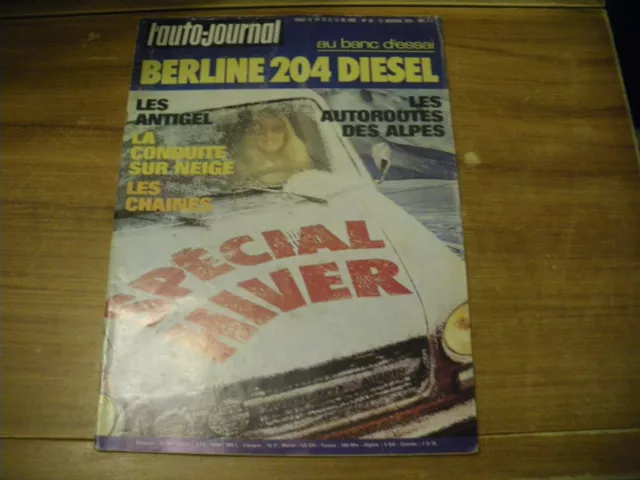 L'auto-Journal 15/11/1974 Banc D'essai Peugeot 204 Diesel