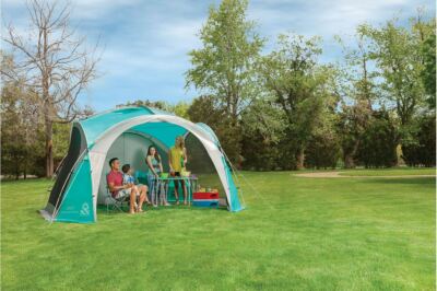 COLEMAN EVENT cupola XL 4.5M con 4 pareti dello schermo CAMPEGGIO CAMPER RIPARO 