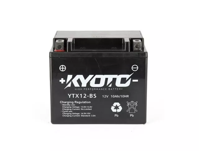 Batterie Moto Quad Scooter Kyoto Sans Entretien Ytx12-Bs Sla Activee Usine