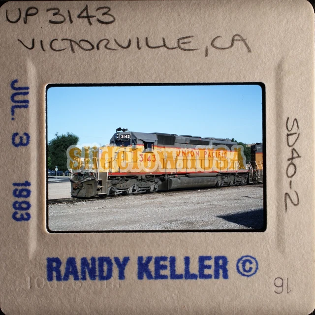 VTG 1993 TRAIN Slide 3143 UP Union Pacific Engine Victorville CA X3C055 ...