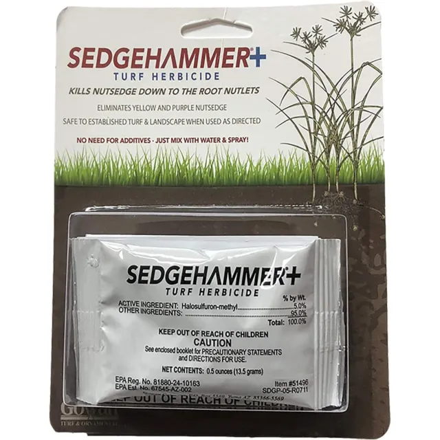 Gowan SedgeHammer+ Turf Herbicide Concentrate, 0.5 oz Packet