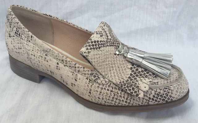 BNIB CLARKS LADIES Busby Folly Natural Snake Leather Slip On