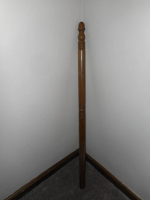 Vintage Architectural Salvage Wood Oak Trim Corner Guard 41" Long - #1