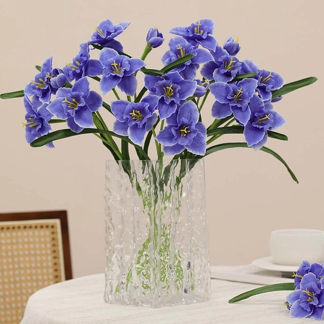 Hananona 10 narcisi artificiali, fiori primaverili in finta seta, per interni ed esterni, decorazione per la casa e matrimoni (10, giallo