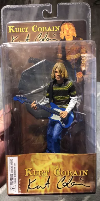 KURT COBAIN ~ Smells Like Teen Spirit Video ~ NIRVANA 7” 2006 NECA Action Figure