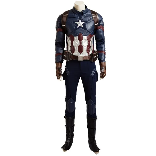 Captain America 3 Custom Made Men Cosplay Custome Set Jumpsuits Halloween Lot
