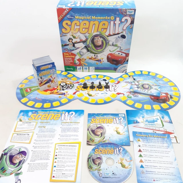 DISNEY SCENE IT Magical Moments Deluxe Edition DVD Trivia Board Game