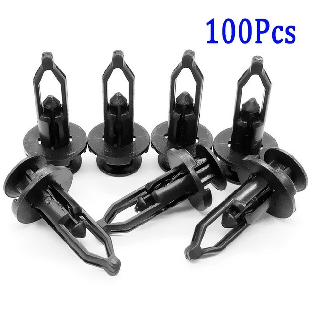 Clip di fissaggio 9 mm nero paraurti morsetto copertura decorazione plastica solida