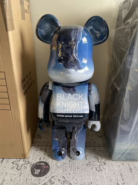 Bearbrick Medicom Toy  1000% Black Knight Satellite Blue - Neuf
