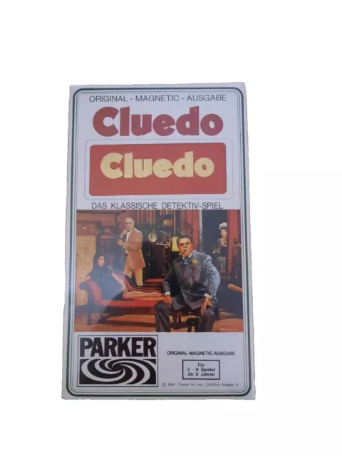 ✅  Original Cluedo Magnetic-Ausgabe Parker 1991 Spiel Vintage - Neu / Sealed