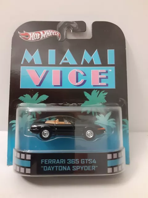 Hot Wheels Retro Entertainment Miami Vice Ferrari 365 GTS4 Daytona Spyder HTF🔥