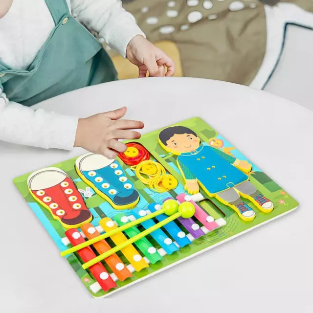 Joyreal Busy Board Montessori Jouet Bois - Planche Montessori 1 2 3 4 Ans  Jouet Enfant Parcours Motricité Bébé Jeux Educatif Tableau Activités pour  Garcon Fille : : Jeux et Jouets