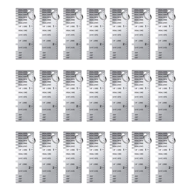 SHEET METAL GAUGE Thickness Gage Measuring Tool Wire Gauge With Key