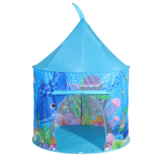 SOKA Ocean Play Tent - Portable, Foldable, Blue Pop Up Garden Playhouse Tent