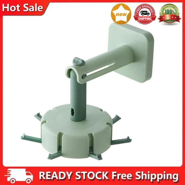 Kitchen hook, rotating, folding, self-adhesive
