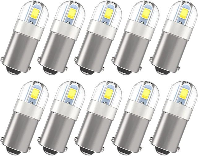 BA9S Led Car Bulb BA9 1895 1891 53 57 Led Car Bulb, 2SMD 3030Chips 6000K White 4
