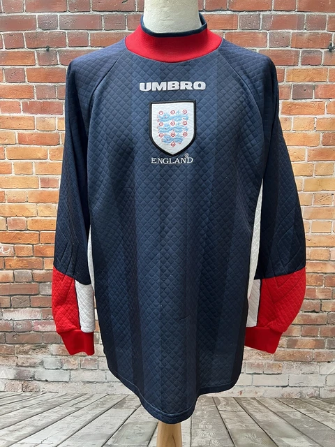England World Cup 1998 Goalkeeper Football Shirt Jersey Adult Mens Umbro XL 🔥