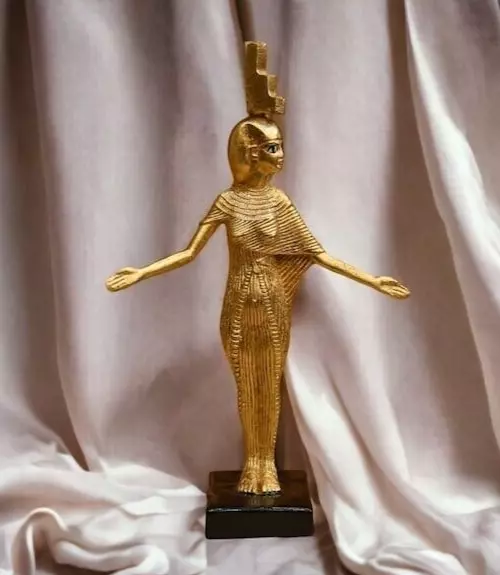 Ancient Egyptian Golden Statue of ISIS God of Love from Egyptian Antiquities BC