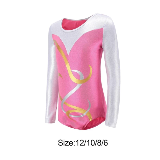 Body da ginnastica per ragazza, body da balletto, costume da allenamento a