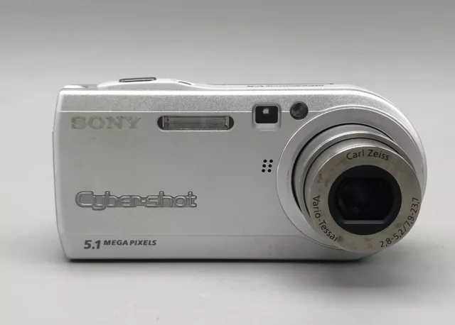 Sony Cyber-Shot DSC-P100 5.1MP Digital Camera Silver *Tested & Working*