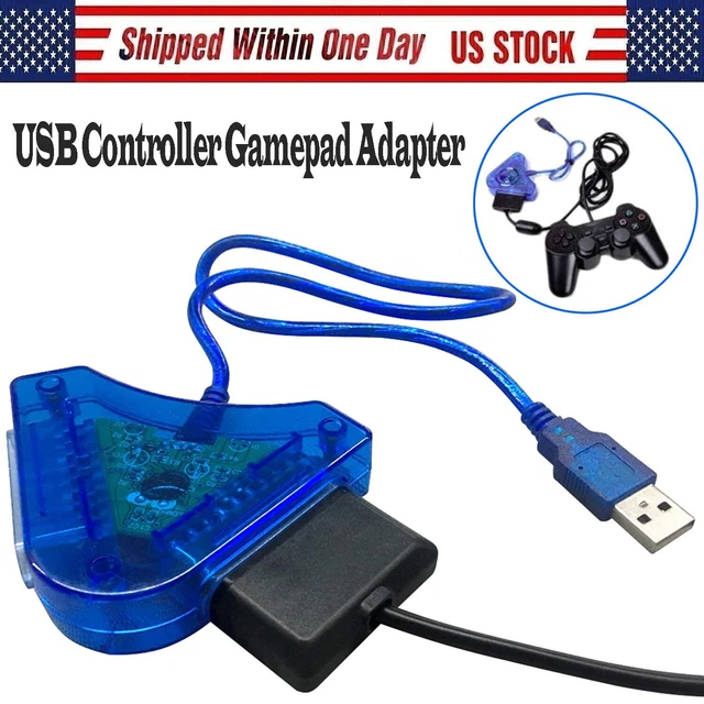 DUAL PSX PS1 PS2 Plasation 2 To PC USB Game Pad Controller Converter
