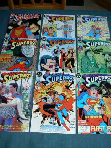 SUPERBOY the COMIC BOOK, issues 1,2,3 OF THE 1990 DC SERIES based on the TV prog