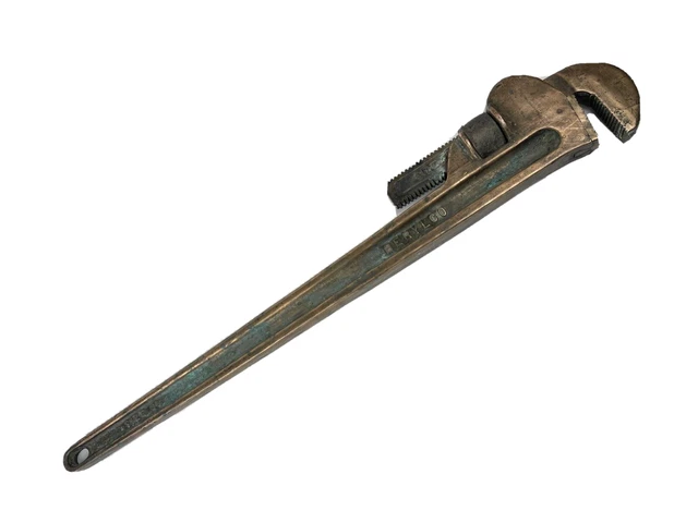 Vintage Berylco 36" Brass Alloy Non-Sparking Pipe Wrench